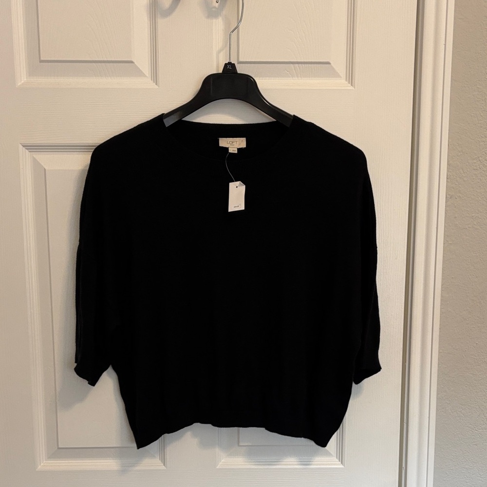 LOFT Black Sweater wsr6